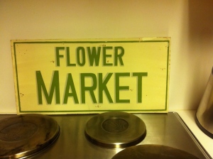Flower Market Sign